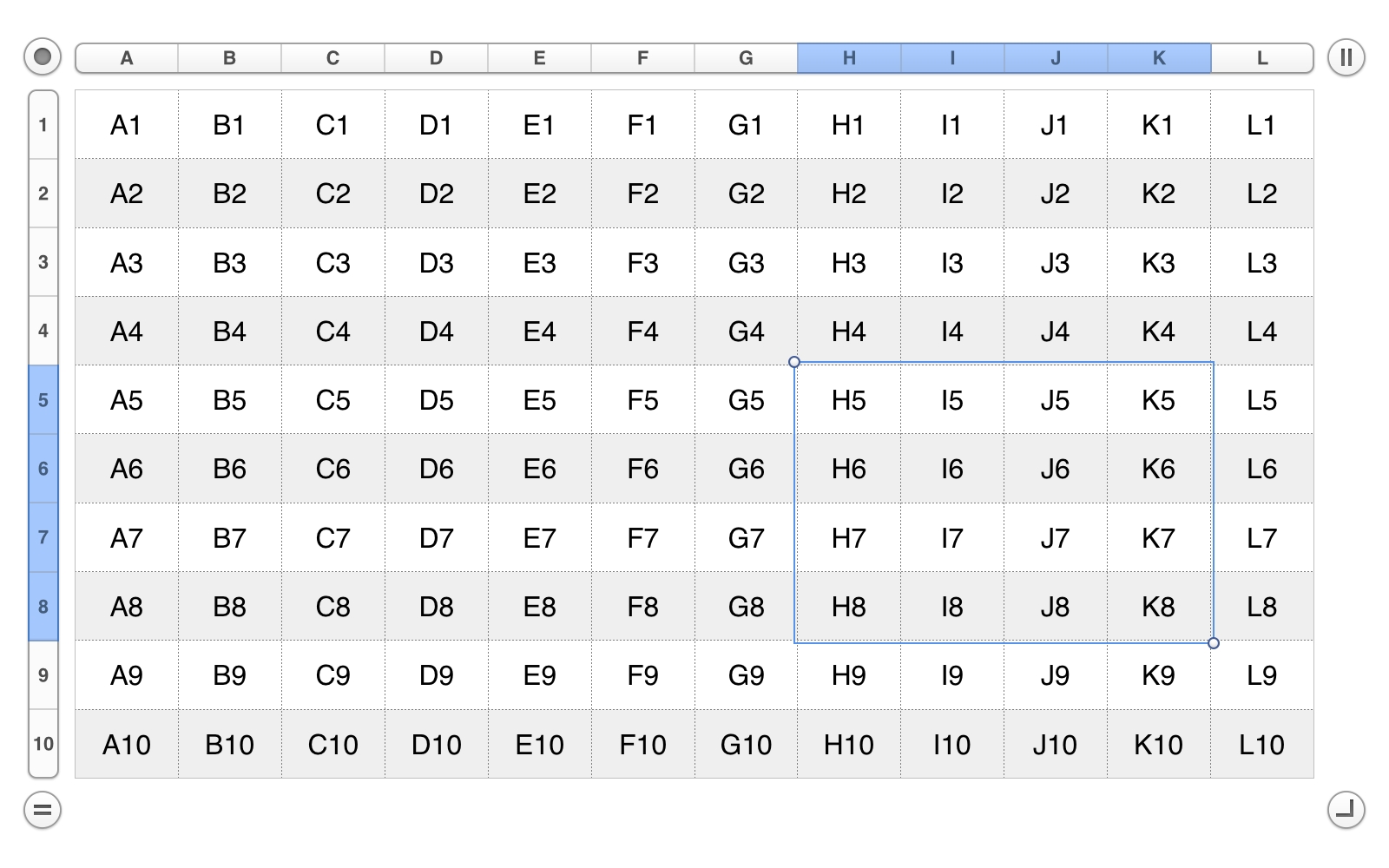 example-range-selection